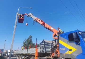 В деревне Дьяково городского округа Семеновский завершается монтаж освещения на участке дороги по нацпроекту В деревне Дьяково городского округа Семеновский завершается монтаж освещения на участке дороги по нацпроекту