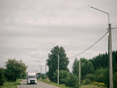 В селе Работки установили 100 светодиодных светильников по нацпроекту «Инфраструктура для жизни»