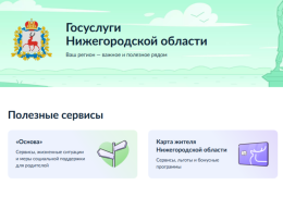 Единый раздел Нижегородской области появился на портале «Госуслуги» Единый раздел Нижегородской области появился на портале «Госуслуги»