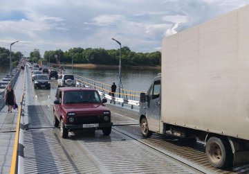Наплавной мост через Оку в Павлове возобновил работу после ремонта