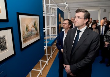 Глеб Никитин принял участие в открытии выставки, посвященной 130-летию НГХМ и 30-летию нижегородского кампуса НИУ ВШЭ