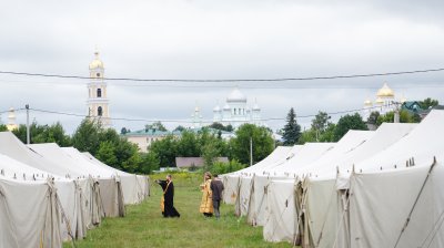 В Дивееве палаточный город готов к приему участников празднования Дня памяти преподобного Серафима Саровского