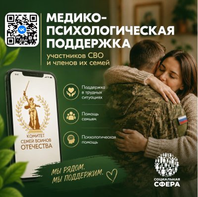 Медико-психологический чат поддержки семей участников СВО начал работу в социальной сети «ВКонтакте» Медико-психологический чат поддержки семей участников СВО начал работу в социальной сети «ВКонтакте»