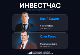 Встречи с теруправляющими Корпорации развития пройдут в Кулебакском и Сокольском округах