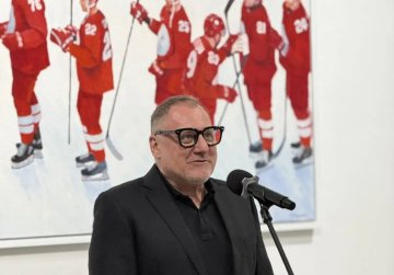 В Нижнем Новгороде открылась выставка Андрея Верещагина «Ты любовь моя – хоккей!»