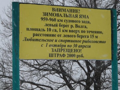 На территории Нижегородской области введен запрет на рыболовство на зимовальных ямах