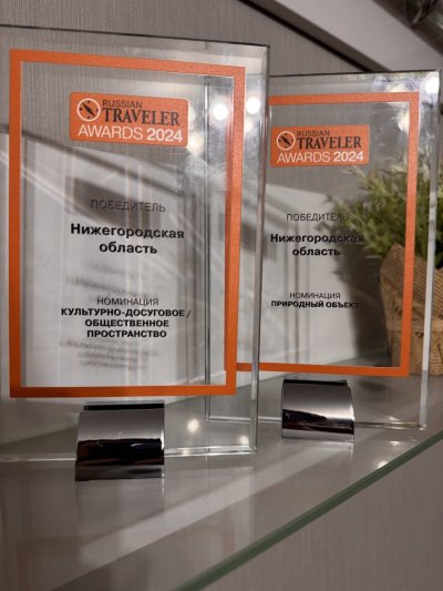 Нижегородская область удостоилась четырех наград Национальной туристической премии Russian Traveler Awards – 2024 Нижегородская область удостоилась четырех наград Национальной туристической премии Russian Traveler Awards – 2024