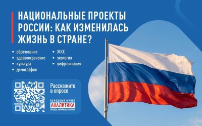 Народный фронт проводит всероссийский онлайн-опрос о национальных проектах Народный фронт проводит всероссийский онлайн-опрос о национальных проектах