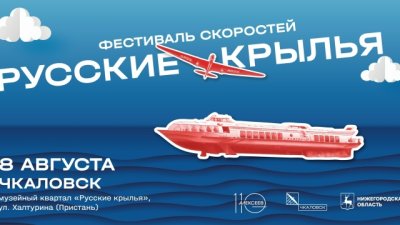 XII фестиваль скоростей «Русские крылья» пройдет в Чкаловске 8 августа XII фестиваль скоростей «Русские крылья» пройдет в Чкаловске 8 августа