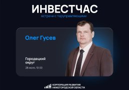 Инвестиционный час пройдет в Городецком округе в июле