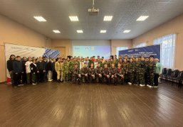 Ветеран СВО Владимир Петрухов провел «урок мужества» для участников спортивно-патриотических сборов «Код доступа: Зима»