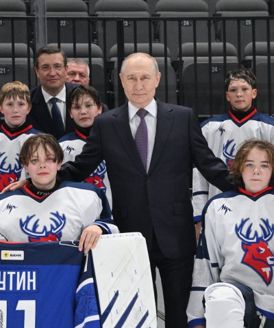Владимир Путин посетил новый спортивный комплекс Volga Арена на&nbsp;Стрелке в&nbsp;Нижнем Новгороде
