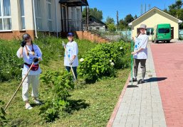 Волонтёры и участники программы «Герои. Нижегородская область» помогли в благоустройстве храма в селе Богоявление