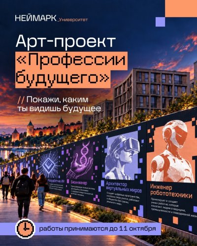 Университет «НЕЙМАРК» приглашает нижегородских студентов принять участие в творческом конкурсе «Профессии будущего»