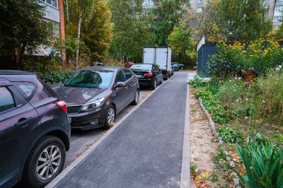 Придомовую территорию на улице Родионова в Нижнем Новгороде отремонтировали при содействии социальных участковых