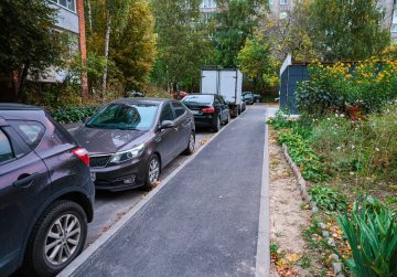 Придомовую территорию на улице Родионова в Нижнем Новгороде отремонтировали при содействии социальных участковых