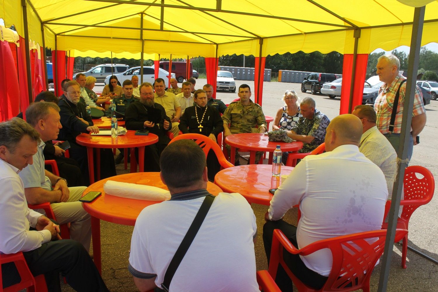 Палаточный городок на 3 000 человек в Дивееве уже готов к приему паломников Палаточный городок на 3 000 человек в Дивееве уже готов к приему паломников