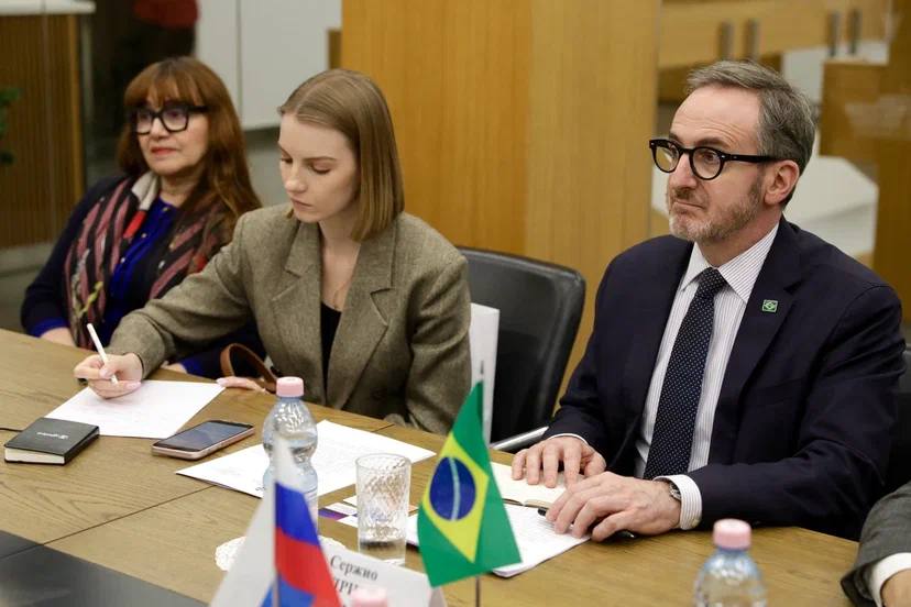 Олег Беркович обсудил перспективы расширения культурного и образовательного сотрудничества с делегацией Бразилии