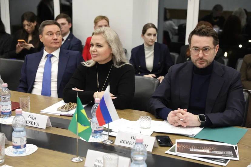 Олег Беркович обсудил перспективы расширения культурного и образовательного сотрудничества с делегацией Бразилии