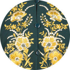Городецкая золотная вышивка